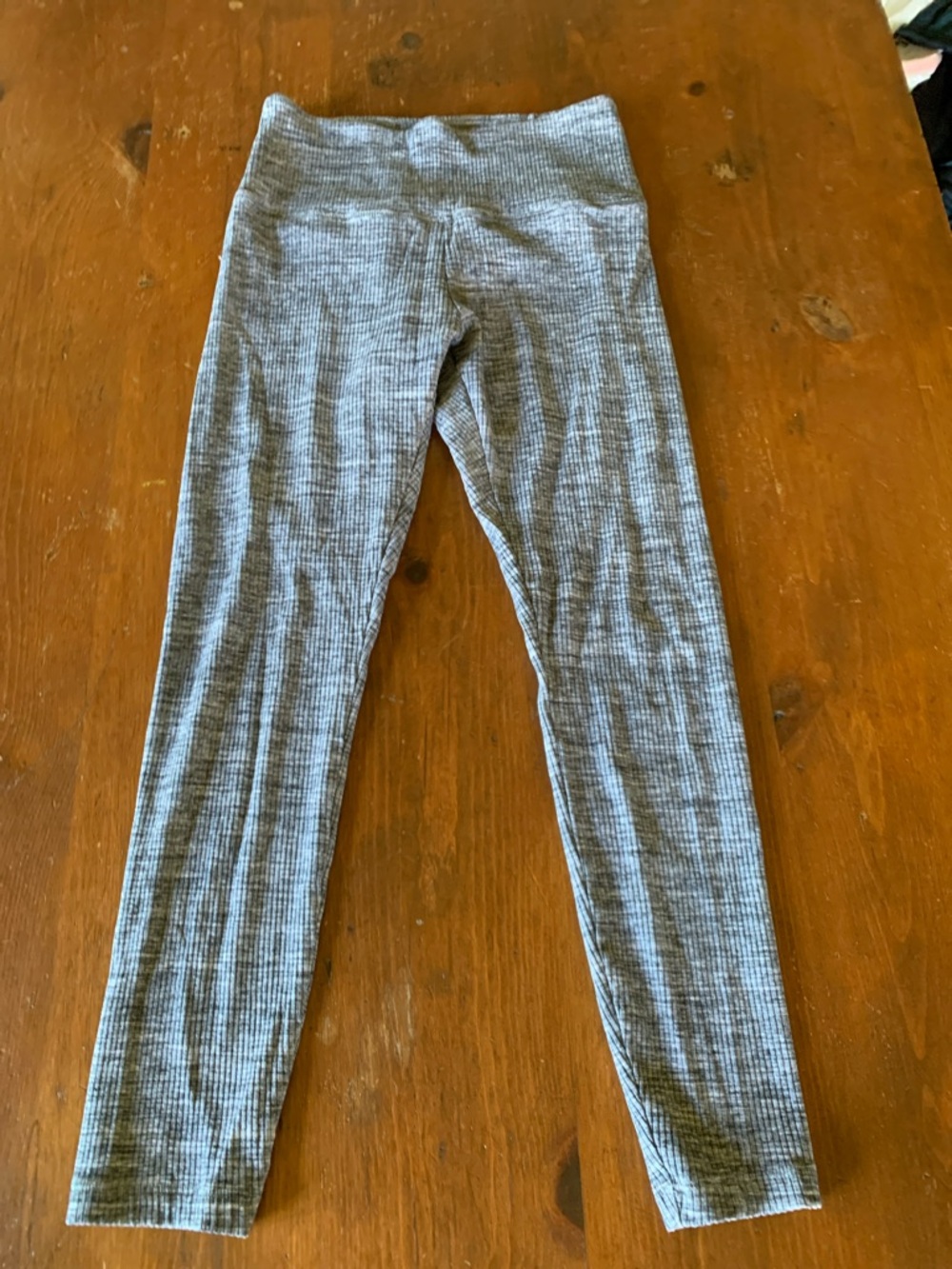 PINK Victoria's Secret Gray Ribbed Kids Leggings